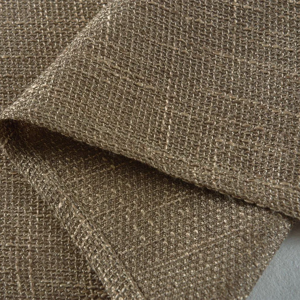 Valea Home Soft Burlap Look Swag Curtains Rustic Natural Tan Rod Pocket Kitchen Valance Curtain Panels for Small Window 36 inch Length, 2 Panels