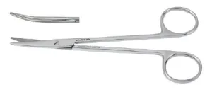 Vantage - Dissecting Scissors Metzenbaum 5-1/2 Inch Length Office Grade Stainless Steel Finger Ring Handle Curved Blade Sharp Tip / Sharp Tip - V95-180