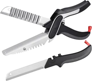 Vegetable Slicer Cutter Kitchen Cutting Board Scissors Knife Comb for Food,Veggie,Fruit,Meat,Salad,Carrot,Potato,Tomato,Melons,Easy Use and Dishwasher Safe