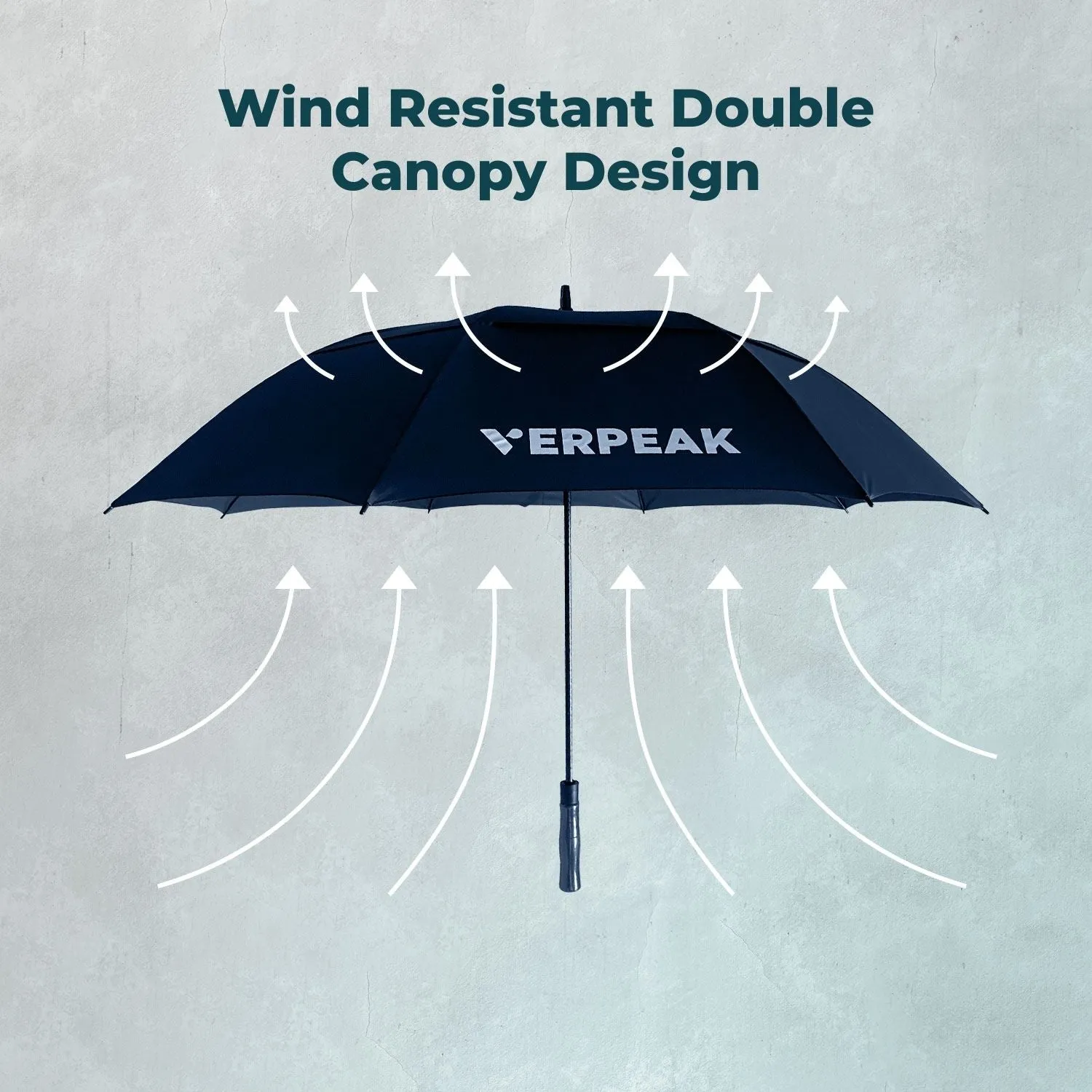 Verpeak Large Golf Umbrella Blue 62"