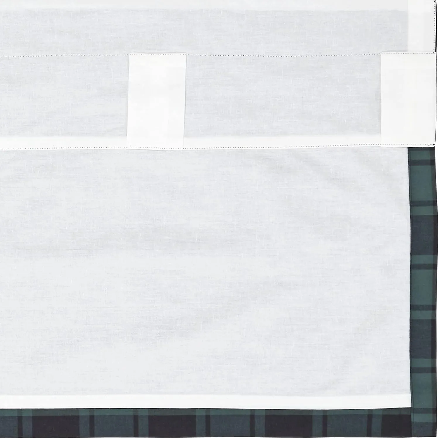 VHC Brands, Pine Grove Plaid Curtain Valance, Green, 16x90