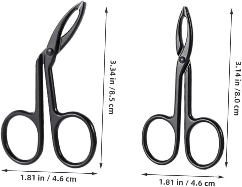 VICASKY 20pcs Stainless Steel Eyebrow Tweezers Precision Curved Straight Tip Scissors for Shaping Trimming Plucking Facial Hair Lightweight Grooming Tools for Men Women