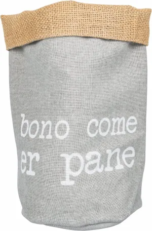 Villa d'Este Home Tivoli Large Bread Bag Diameter 20 x H 30 cm in 100% Cotton S.P.Q.eRe