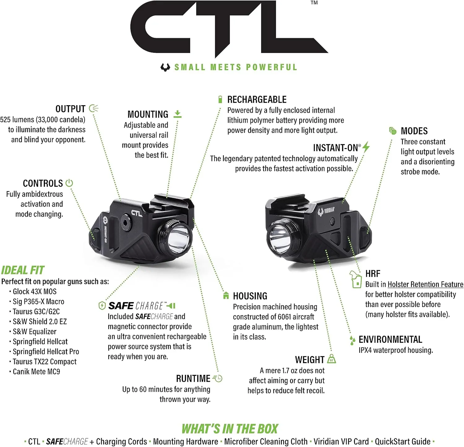Viridian CTL Weapon Light