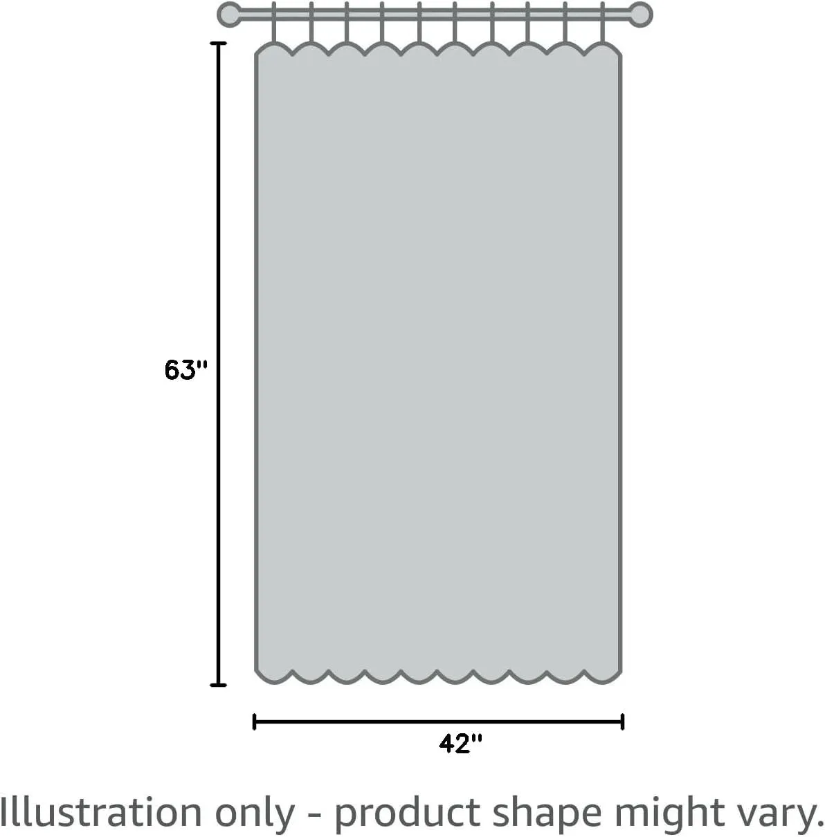 VOGOL Tie Up Shades for Kitchen, Light Blue and White Buffalo Check Decor Tie-Up Curtains, Adjustable Rod Pocket Curtain 63 Inch Long Gingham Balloon Valances for Farmhouse Small Cafe, 1 Piece