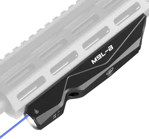 Votatu M9L-B Tactical Light Laser Combo Compatible with M-Lok Rail Surface, 1600 Lumens LED Flashlight and Blue Laser Sight for Rifle, Strobe Function,IIIA Class Laser Output ≤5mw