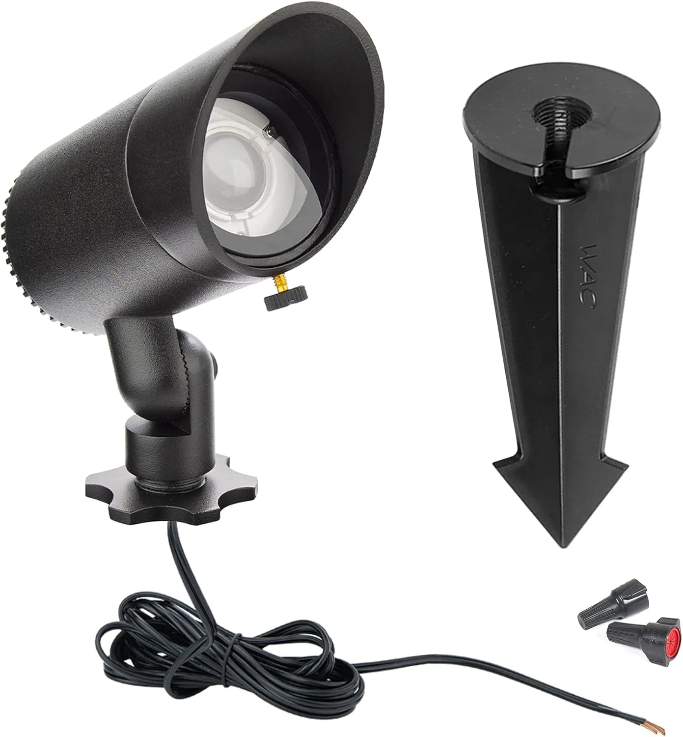 WAC Landscape Lighting, LED 12V Basic Accent Light 3W with Adjustable Beam Angle 2700K in Black (Pack of 12)