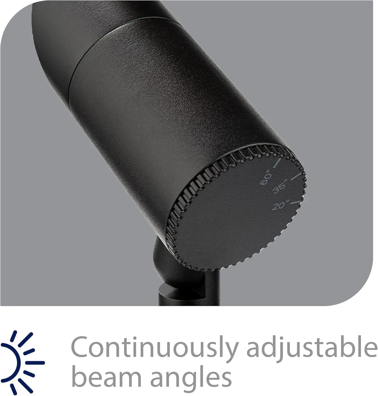 WAC Landscape Lighting, LED 12V Basic Accent Light 3W with Adjustable Beam Angle 2700K in Black (Pack of 12)