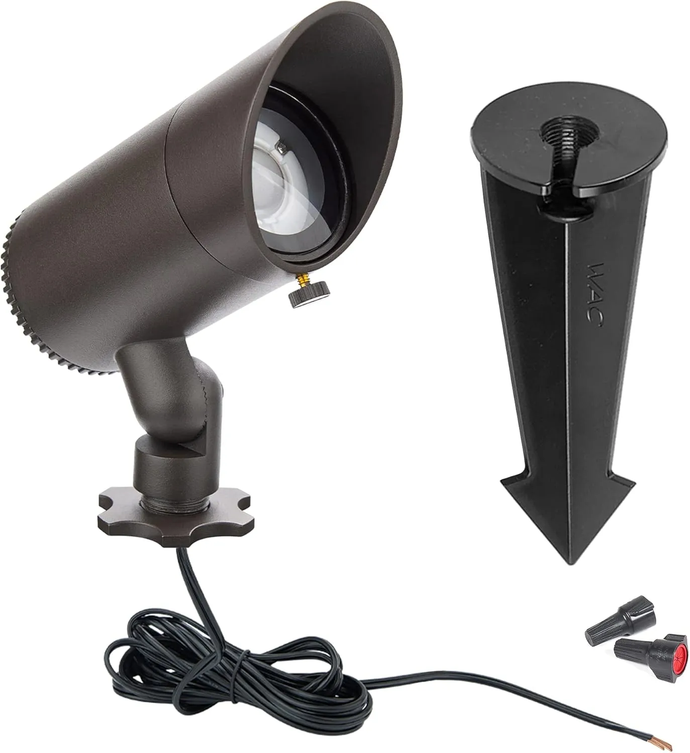 WAC Landscape Lighting, LED 12V Basic Accent Light 3W with Adjustable Beam Angle 2700K in Bronze (Pack of 12)