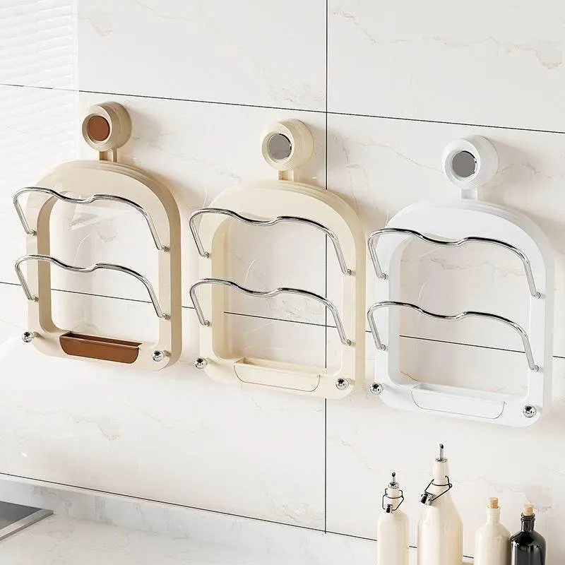 Wall-Mounted Lid Organizer - Kitchen Storage for Pots and Pans