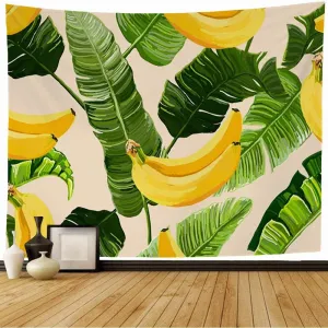 Wall Tapestry Flora Aloha Exotic California Branch Tropic Floral Summer Beach Pattern Jungle Vintage Tropical Tapestry Wall Hanging for Room Dorm Decor 80x60 Inches