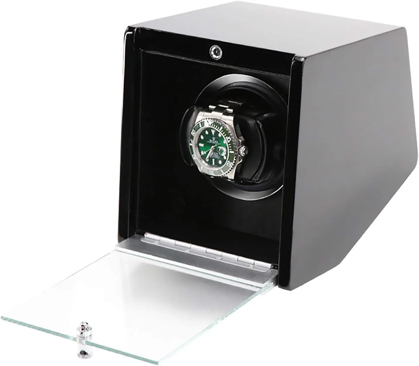 Watch Stand Watch Winders for Automatic Watches - Automatic Watch Winder Dual-Power Mechanical Watches Shaker Rotating Motor Box with Access Control Watch Winding Device with LED A