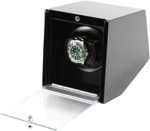 Watch Stand Watch Winders for Automatic Watches - Automatic Watch Winder Dual-Power Mechanical Watches Shaker Rotating Motor Box with Access Control Watch Winding Device with LED A