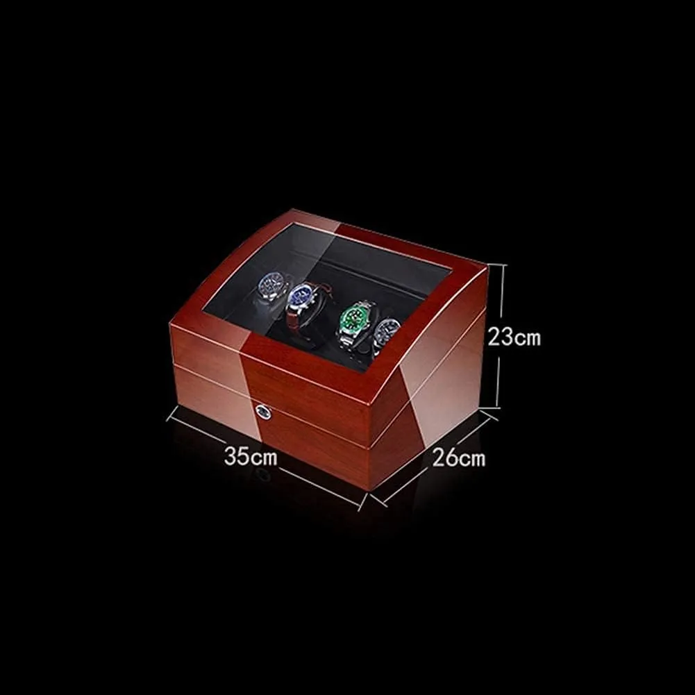 Watch Watch Winder Case Led 4 6 With Soft Flexible Watch Pillows Blue Led Light With Quiet Motor And 5 Rotation Modes