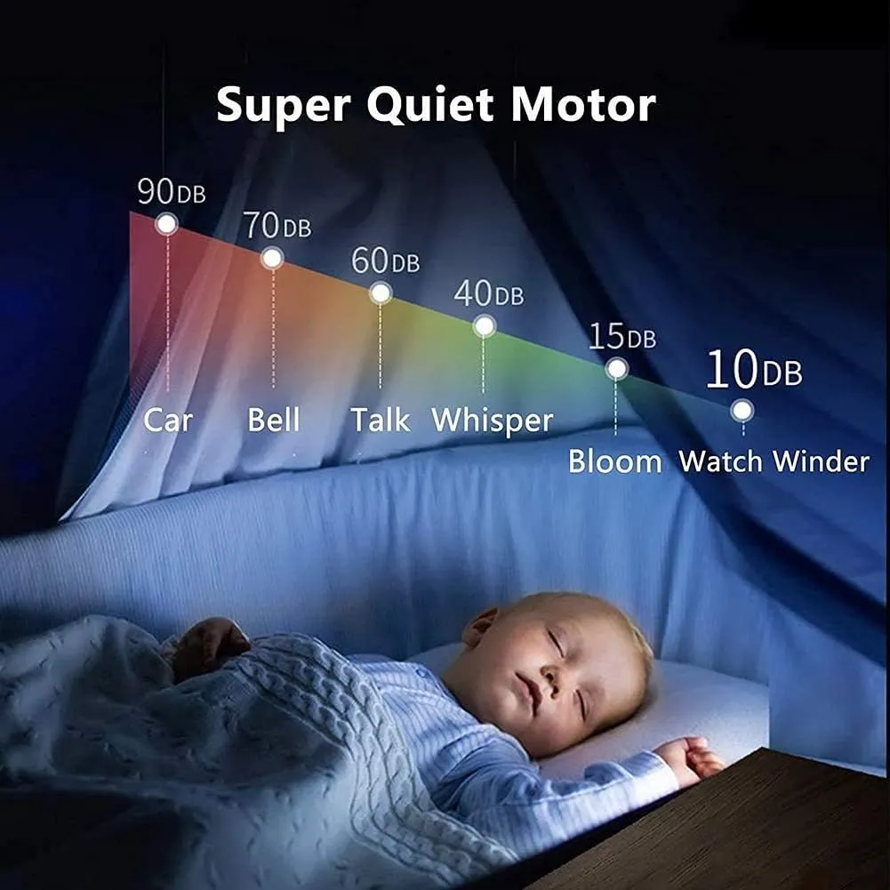 Watch Watch Winder Case Led 4 6 With Soft Flexible Watch Pillows Blue Led Light With Quiet Motor And 5 Rotation Modes
