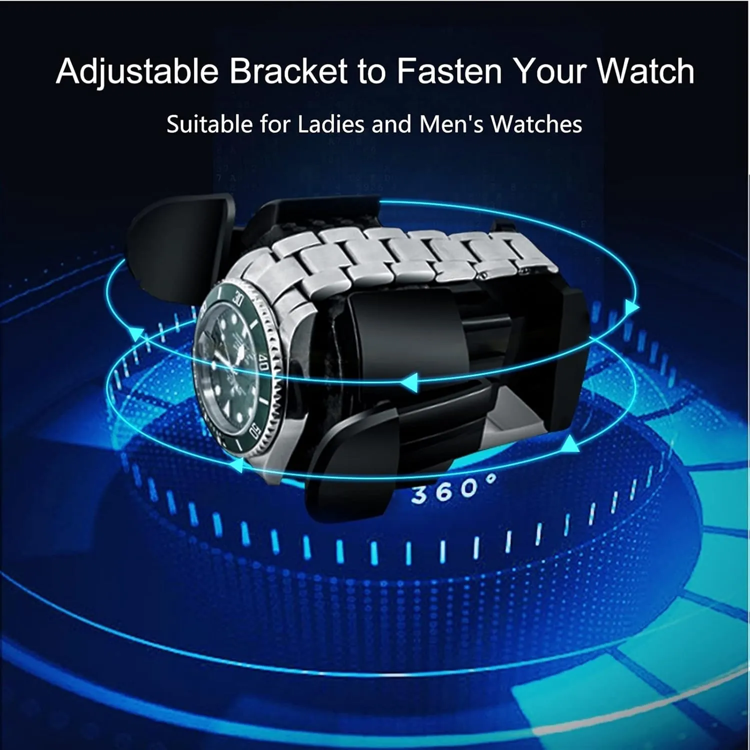 Watch Winder for Men's and Women's Automatic Watch with LED Lights Quiet Motor Watch Winder Box Watches Open and Shut Down Featured (Beige Pu 2 0)