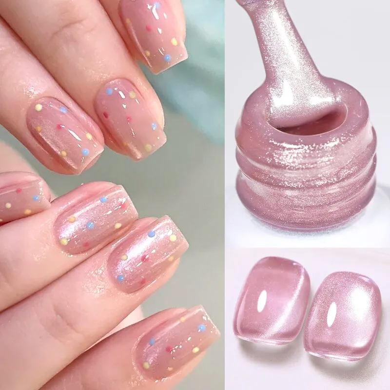 Water Light Cat Magnetic Gel Polish Polka Dots 10ml