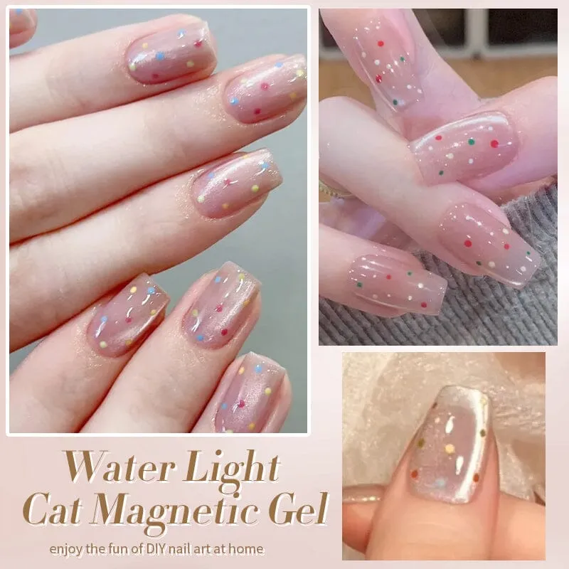 Water Light Cat Magnetic Gel Polish Polka Dots 10ml