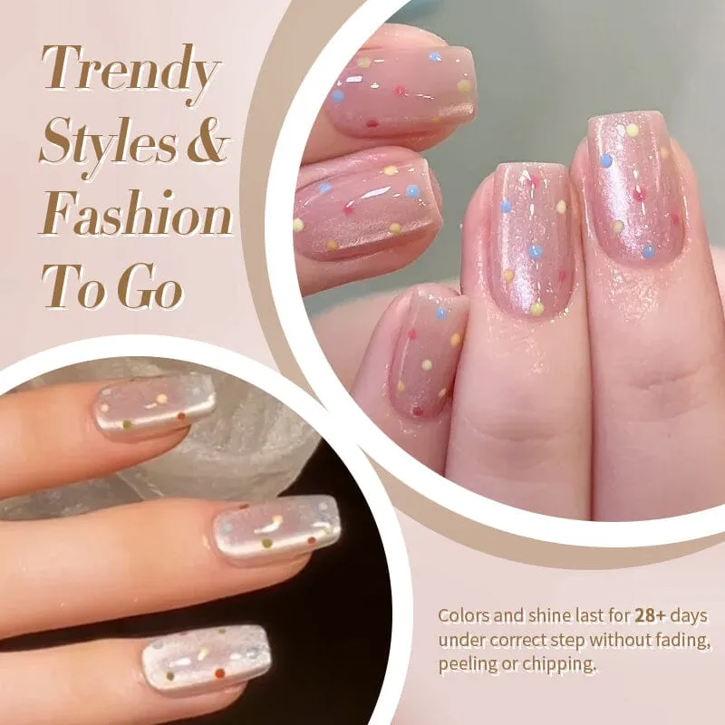 Water Light Cat Magnetic Gel Polish Polka Dots 10ml