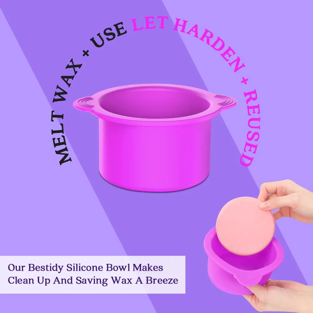 Waxing Kit Wax Warmer, Bestidy Digital Wax Kit with Hard Wax Beads for Women and Men,for Whole Body Brazilian Bikini Legs Facial Eyebrow Armpit Hair Removal