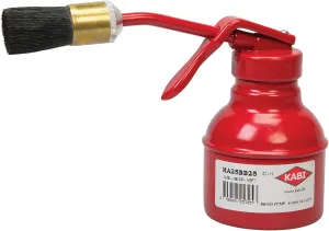 Weaver Leather Supply Leather Repair Glue Can with 11 mm Brush and Cap, 8 Oz, Red, Glue Container with Brass Pump, Robust Tool for Solvents and More