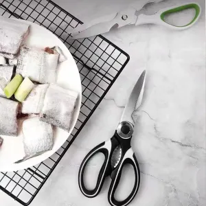Weiliya Kitchen Scissors Stainless Steel Sharp Blades - Multipurpose Kitchen Scissors Heavy Duty for Meat, Chicken, Fish, Vegetables, and Herbs – Bottle Opener, JIAN1234