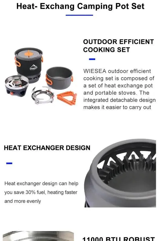 Widesea Outdoor Concentrated Cooking Set