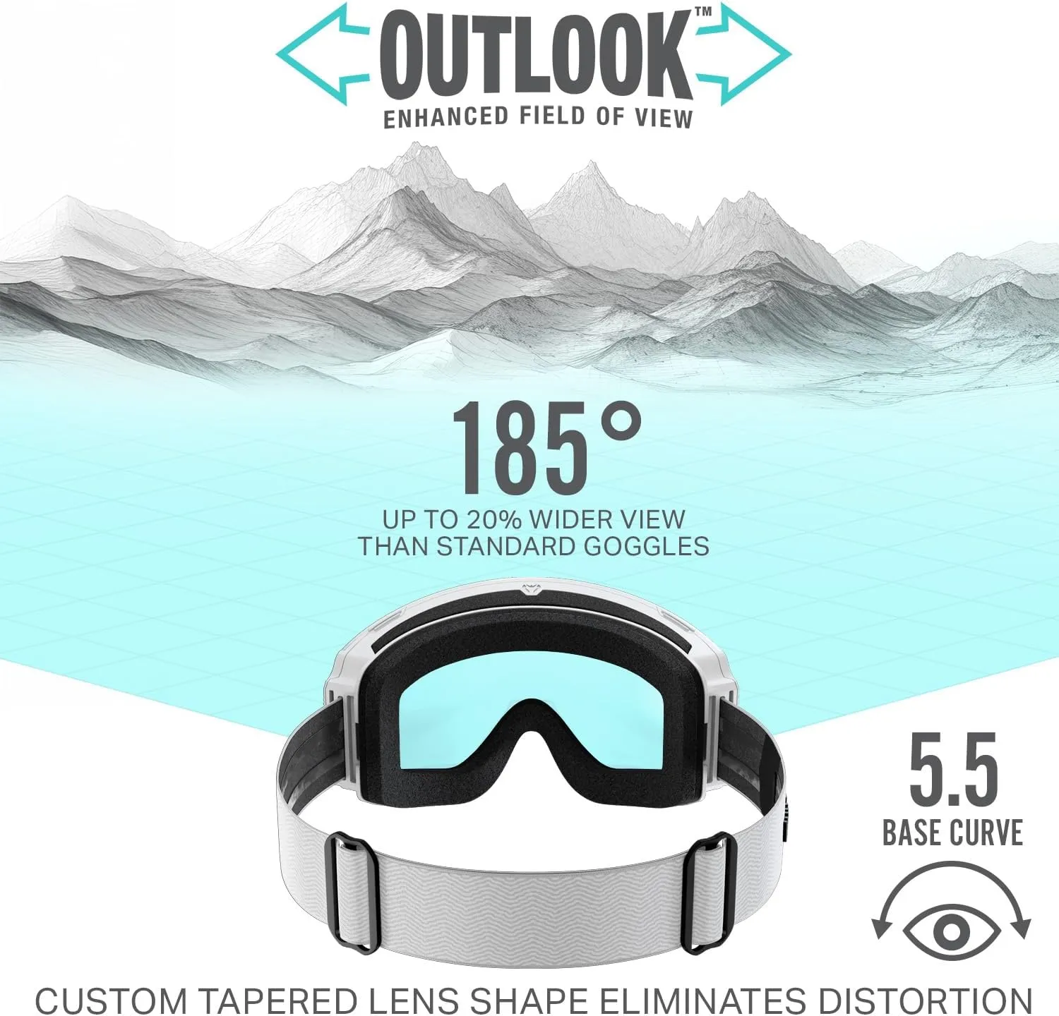 Wildhorn Roca Ski Goggles Men Women Anti-Fog/Scratch 100% UV-Magnetic Lens-Snowboard Snow Goggles Men Women Adult