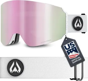 Wildhorn Roca Ski Goggles Men Women Anti-Fog/Scratch 100% UV-Magnetic Lens-Snowboard Snow Goggles Men Women Adult