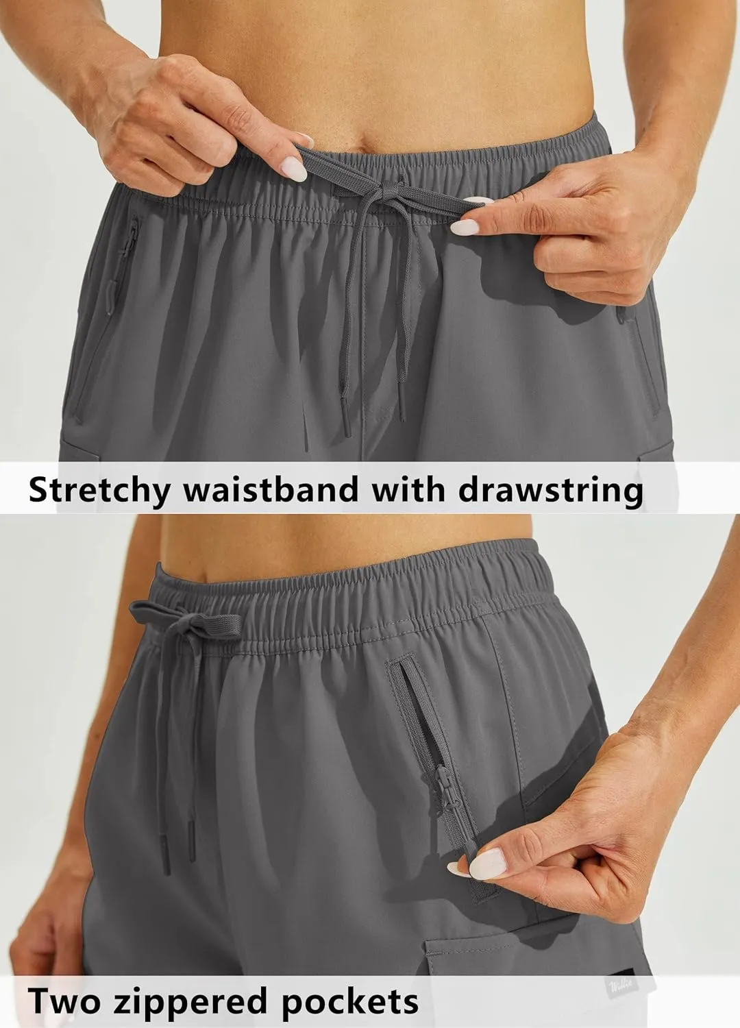 Willit Women's Shorts Hiking Cargo Quick Dry Golf Active Athletic Shorts 7" Lightweight Summer with Pockets