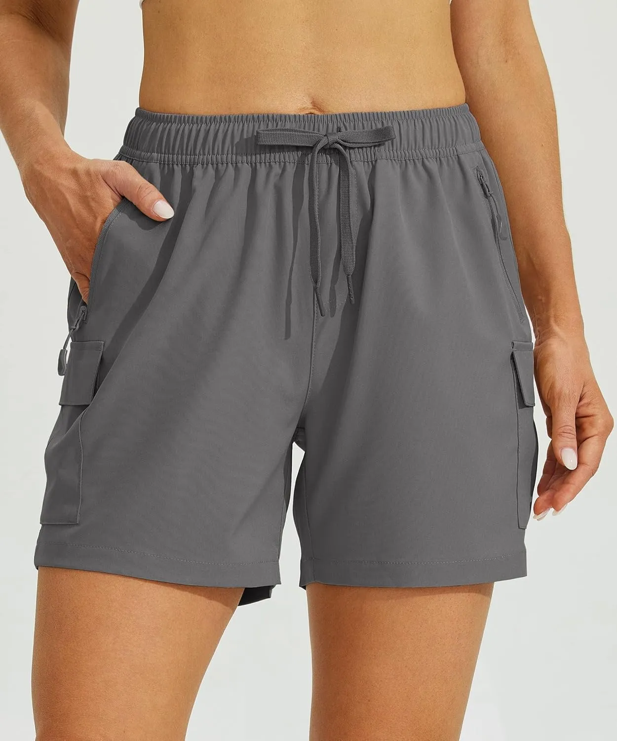 Willit Women's Shorts Hiking Cargo Quick Dry Golf Active Athletic Shorts 7" Lightweight Summer with Pockets