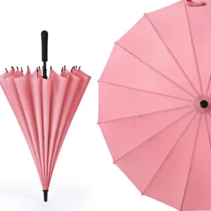 Windproof Vented Sun&Rain Travel Umbrella with Double Canopy - Windproof, Reinforced Canopy, Ergonomic Handle (Multiple Colors Available) (Color : C)