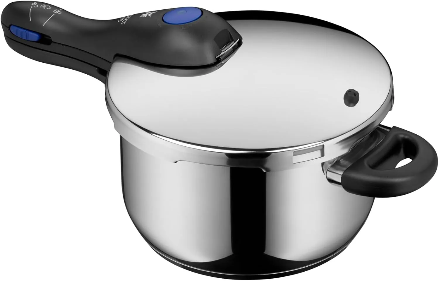 WMF Perfect Plus – Quick Cooker Ø 22 cm Diameter 4 Litres and a Half with Flame Protection Cromargan Stainless Steel for Induction