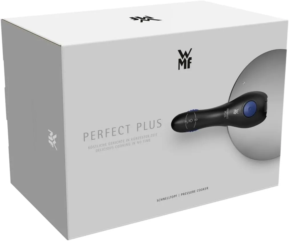 WMF Perfect Plus – Quick Cooker Ø 22 cm Diameter 4 Litres and a Half with Flame Protection Cromargan Stainless Steel for Induction