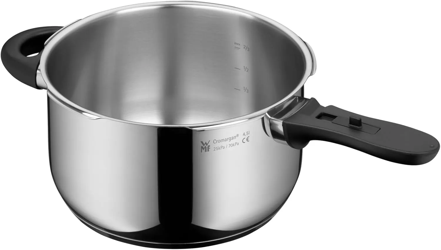 WMF Perfect Plus – Quick Cooker Ø 22 cm Diameter 4 Litres and a Half with Flame Protection Cromargan Stainless Steel for Induction