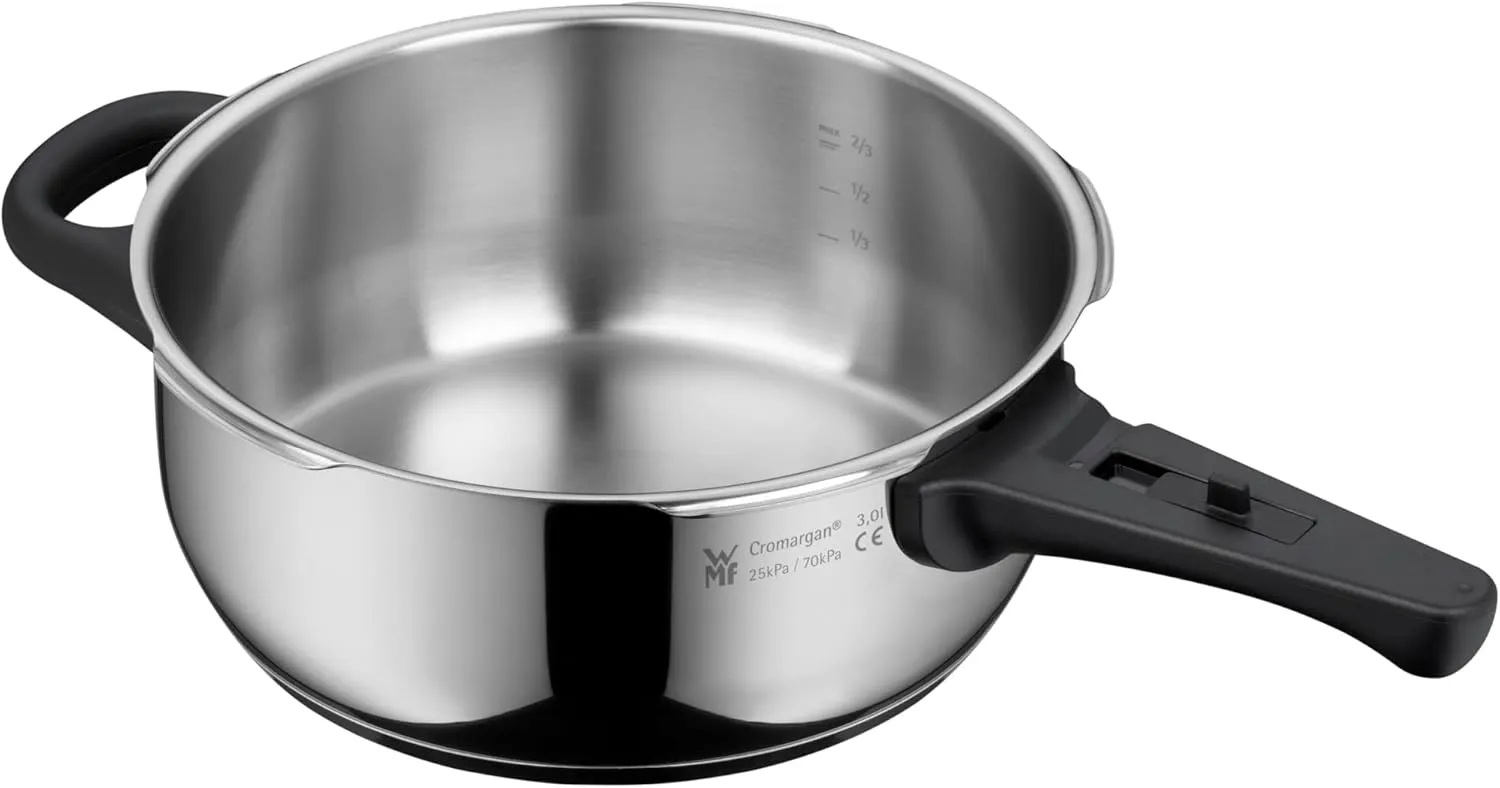 WMF Perfect – Set with Quick Cooker Diameter 22 cm Diameter of 6 Litres and Half   Body 3 Litres Cromargan Stainless Steel for Induction