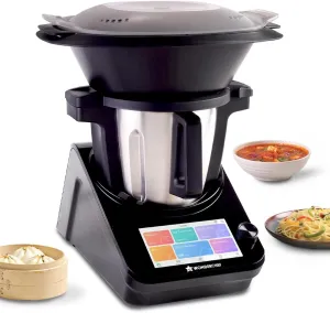 Wonderchef Chef Magic | All-in-One Kitchen Robot for Indian & International Cuisine | Automatic Chopping, Sautéing, Stirring, Kneading... | Mobile App | Recipes by Chef Sanjeev Kapoor | 2 Yr Warranty