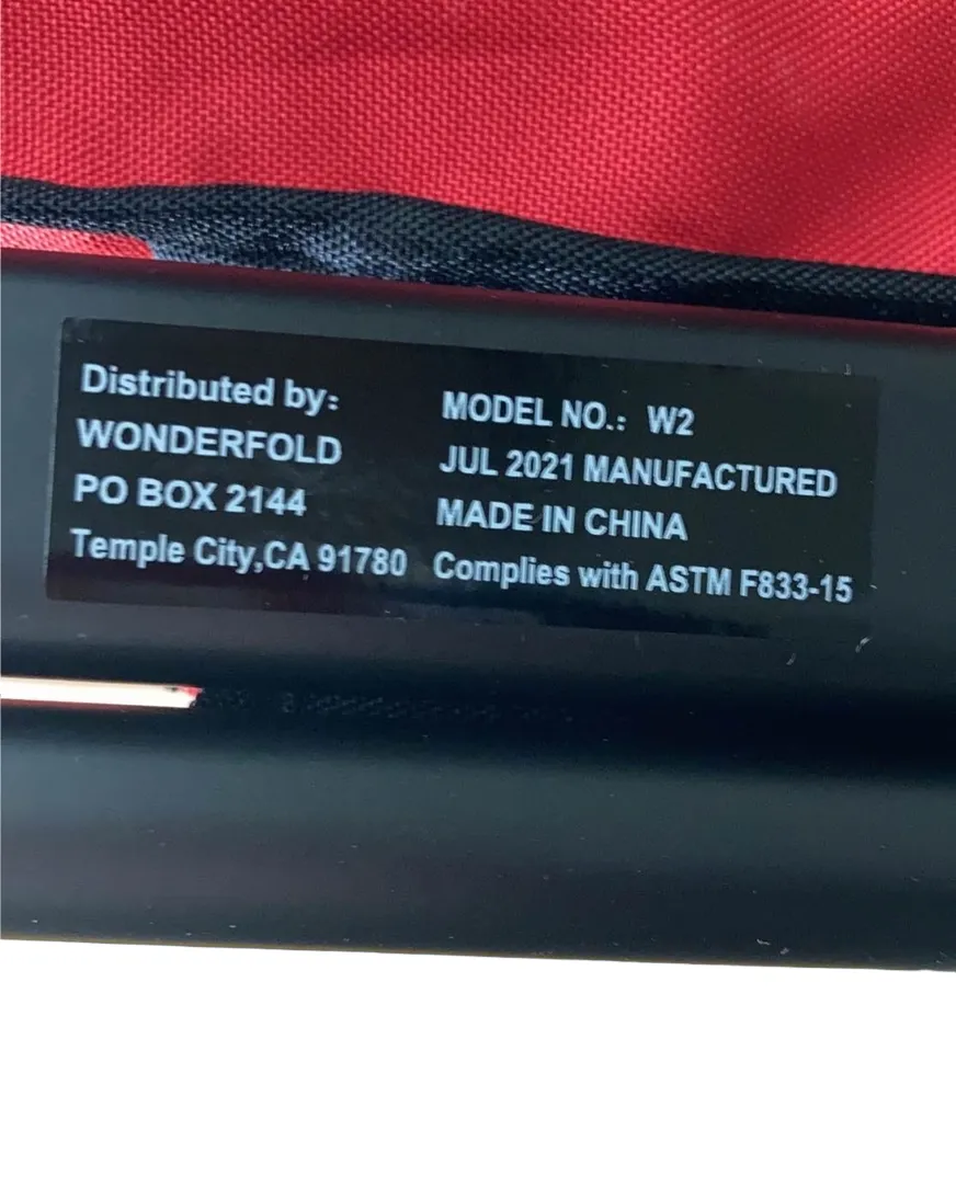 Wonderfold W2 Original Multifunctional Double Stroller Wagon, 2021, Red