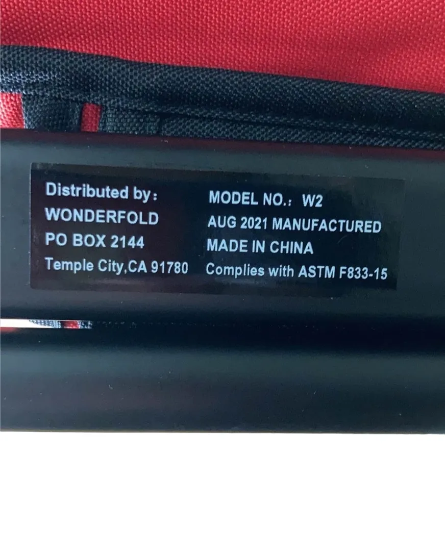 Wonderfold W2 Original Multifunctional Double Stroller Wagon, 2021, Red
