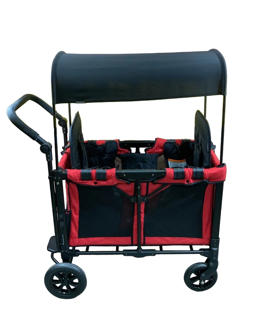 Wonderfold W2 Original Multifunctional Double Stroller Wagon, 2021, Red