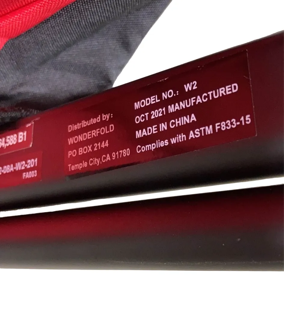 Wonderfold W2 Original Multifunctional Double Stroller Wagon, 2021, Red