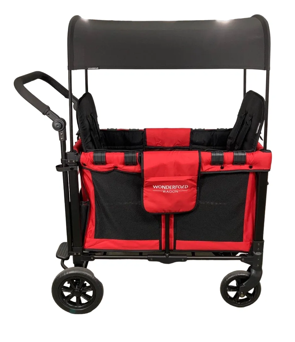 Wonderfold W2 Original Multifunctional Double Stroller Wagon, 2021, Red