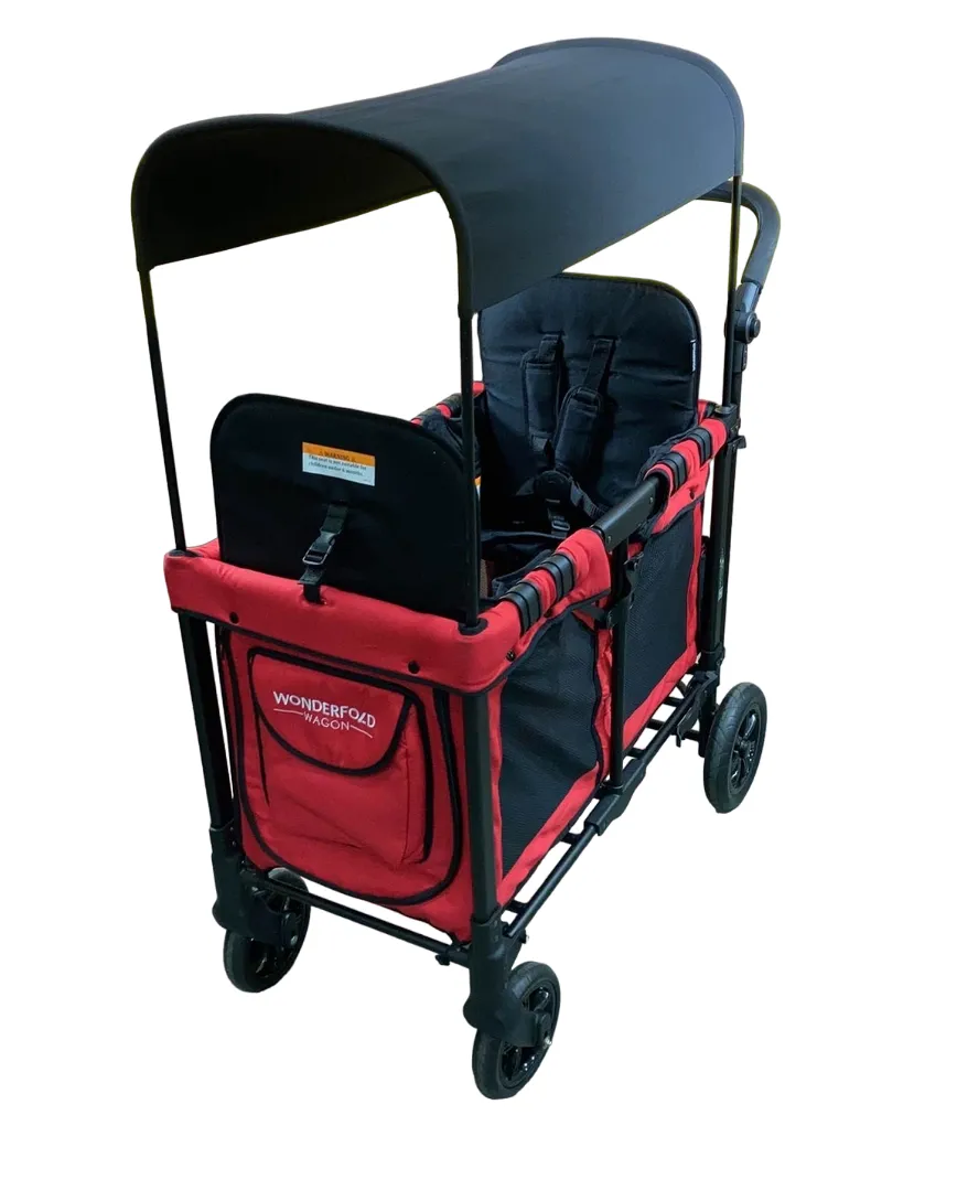 Wonderfold W2 Original Multifunctional Double Stroller Wagon, 2021, Red