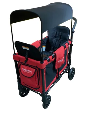 Wonderfold W2 Original Multifunctional Double Stroller Wagon, 2021, Red