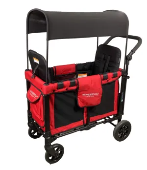 Wonderfold W2 Original Multifunctional Double Stroller Wagon, 2021, Red