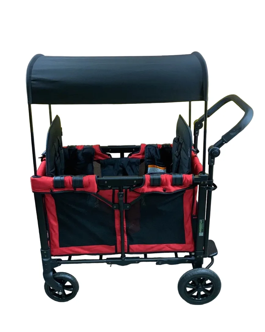 Wonderfold W2 Original Multifunctional Double Stroller Wagon, 2021, Red