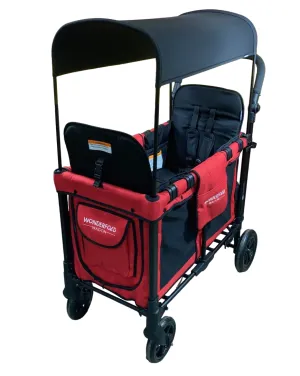 Wonderfold W2 Original Multifunctional Double Stroller Wagon, 2021, Red
