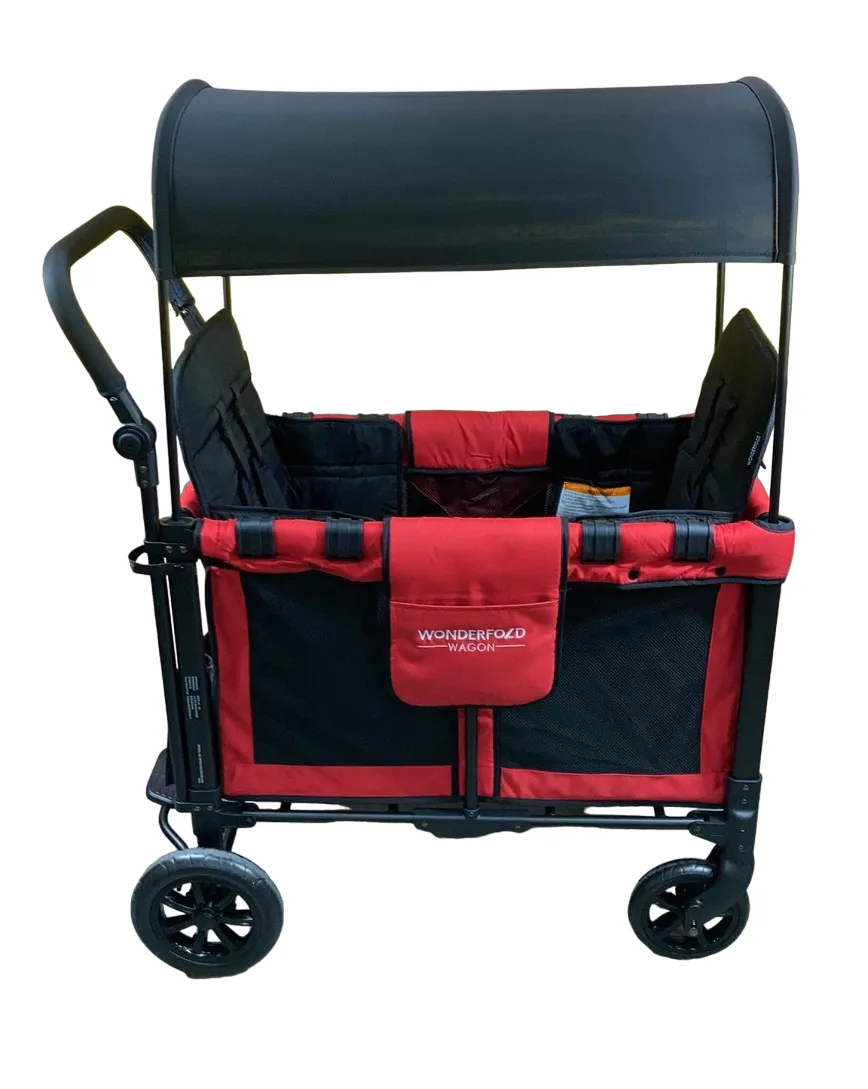 Wonderfold W2 Original Multifunctional Double Stroller Wagon, 2021, Red