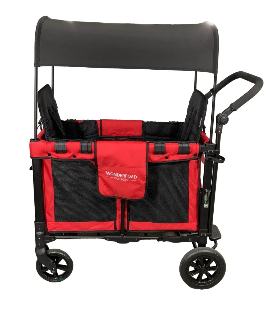 Wonderfold W2 Original Multifunctional Double Stroller Wagon, 2021, Red