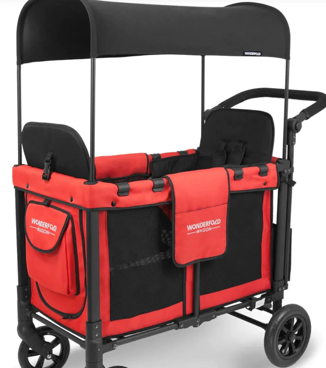 Wonderfold W2 Original Multifunctional Double Stroller Wagon, 2021, Red